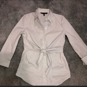 White House Black Market button down with tie